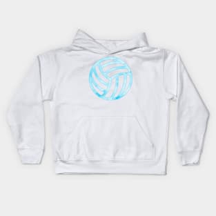 Volleyball Blue Kids Hoodie